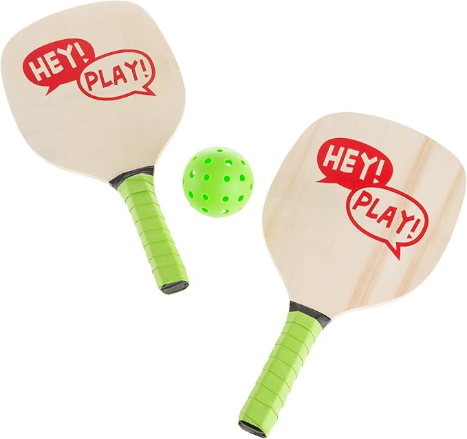 Paddle Ball Game Set – Pair of Lightweight Beginner Rackets, Ball and Carrying Bag for Indoor or Outdoor Play – Adults and...