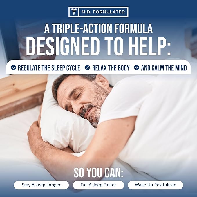 Relaxium Sleep Aid, Dietary Supplement, Non-Habit Forming, Supports Longer and Better Sleep, 60 Capsules, 30-Day Supply