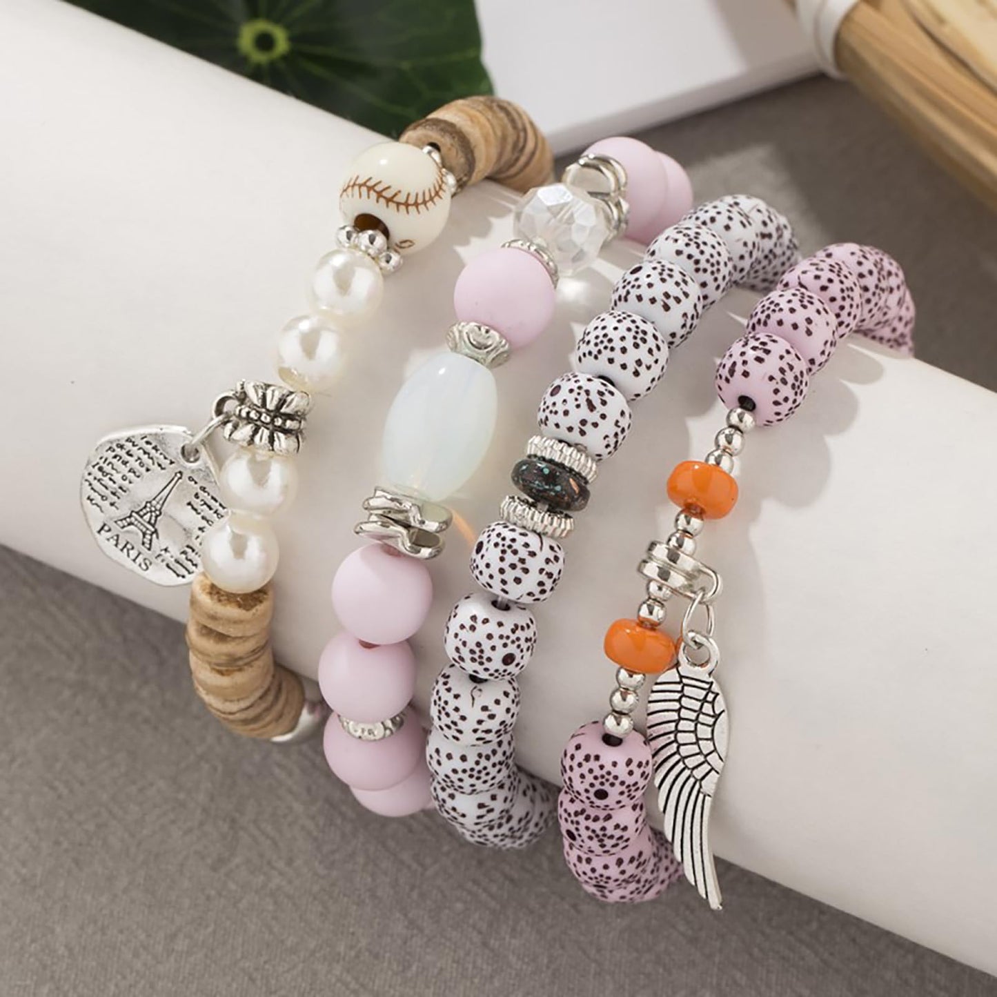 yolrdiw Therian Stuff Emo Grunge Fingerless Gloves Cute Cat Ears Hat Fairycore Stackable Bracelets