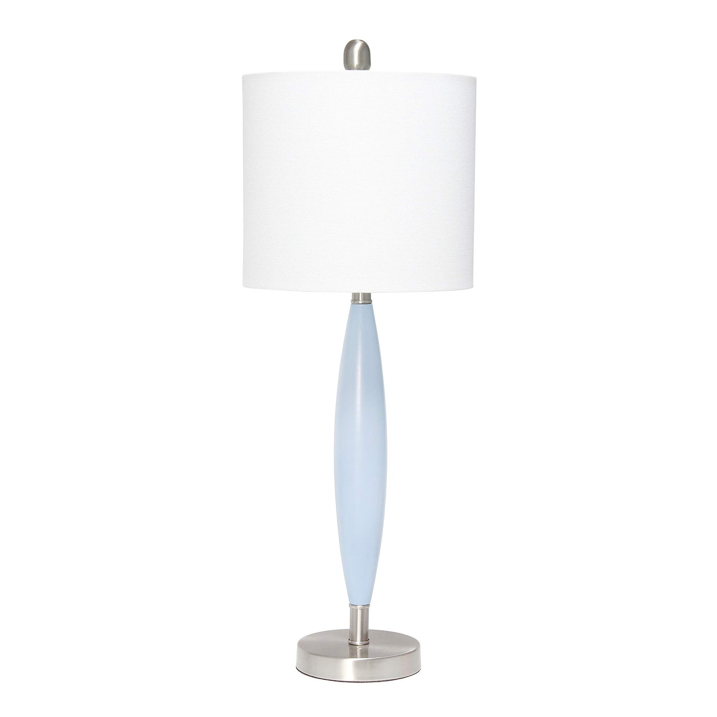 Elegant Designs LT3308-BLU Table Lamp, Metal, Blue, (Pack of 1)