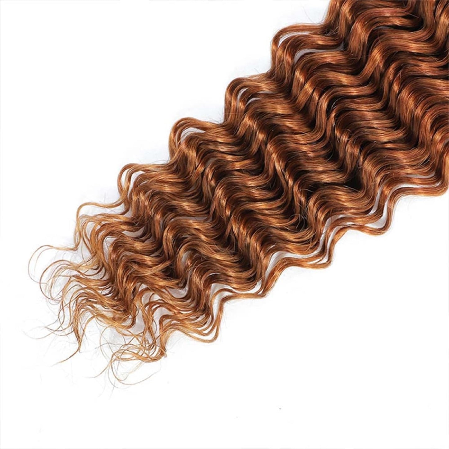 Peenoll 16 18 20 Inch Curly Water Wave Human Hair Bundles Omber Chocolate 30 Weave Bundles Human Hair 12A Unprocessed Brazilian