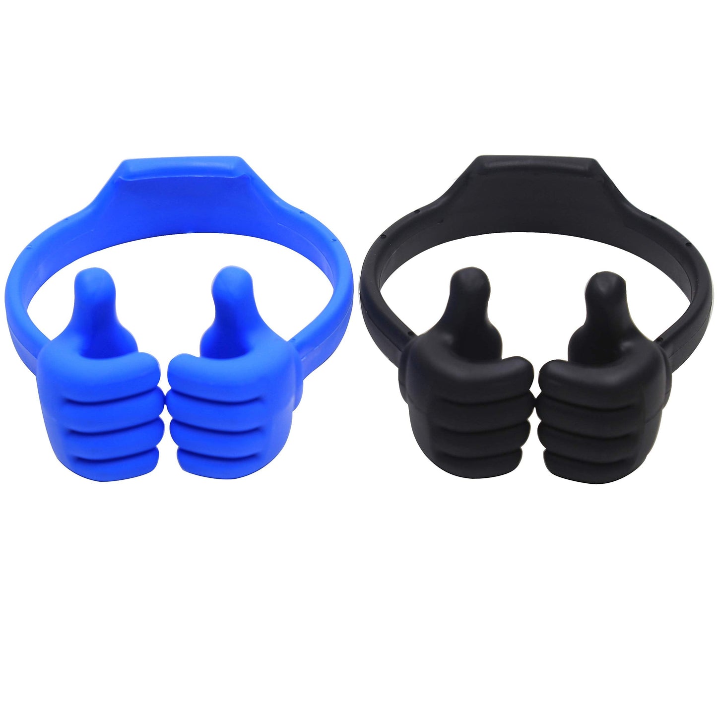 Honsky 3361942 Cute Thumbs Up Adjustable Tpu Flexible Mobile Cell Phone Tablet Computer Display Stand Holder For Bed Desk - Blue