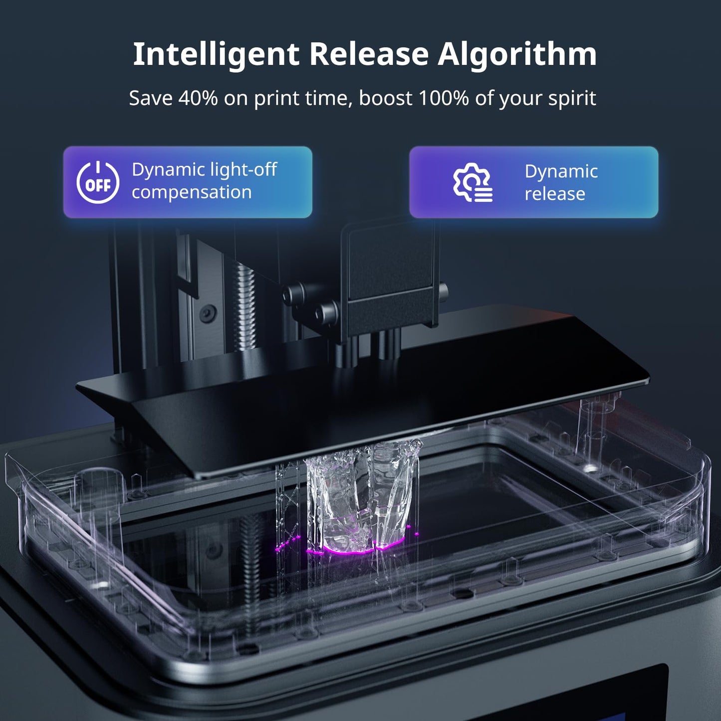 ANYCUBIC 10K Resin 3D Printer, Photon Mono 4 Ultra 7’’ LCD Mono Screen with COB Light Source, Max Printing Speed Up to 120mm/h, HD Touchscreen with 8 Languages, 6.04'' x 3.42'' x 6.49'' Printing Size