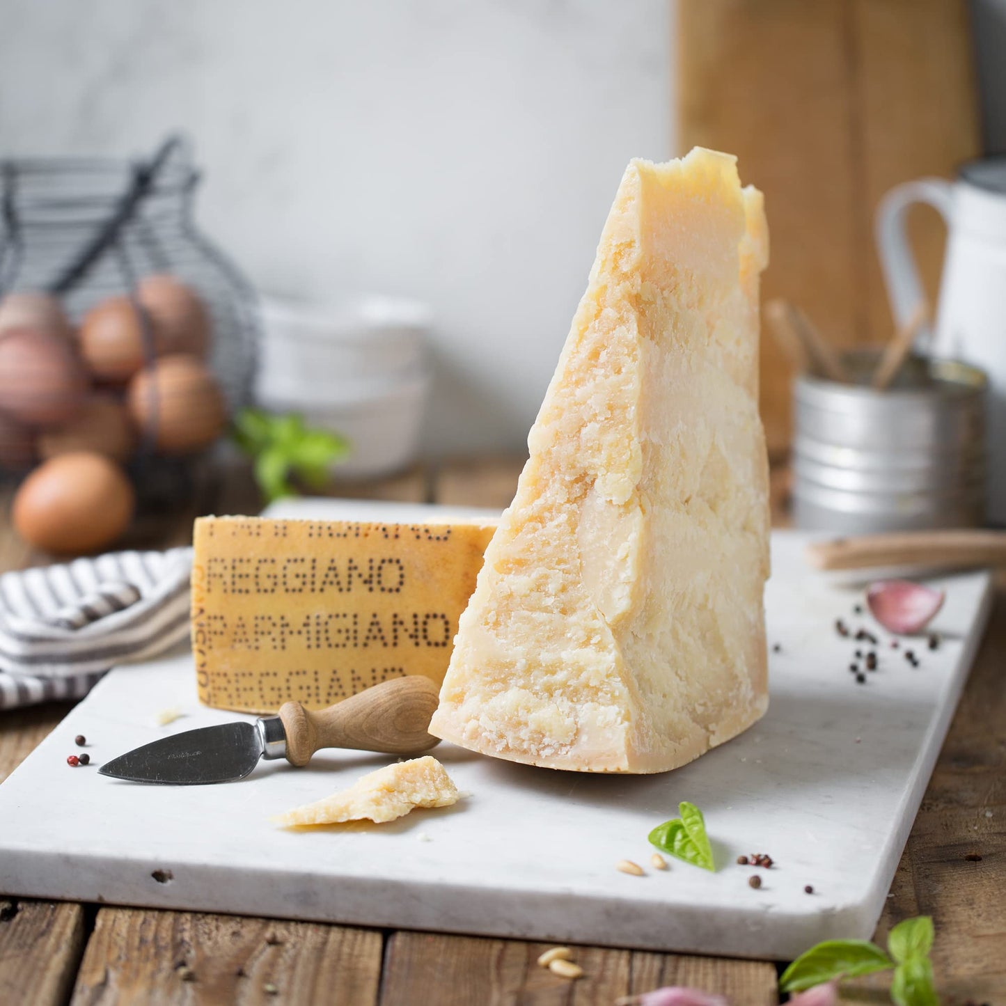 Parmigiano Reggiano DOP 18 months 2.2 lb (1kg) - The Only Parmesan - EMILIA FOOD LOVE Selected with love in Italy