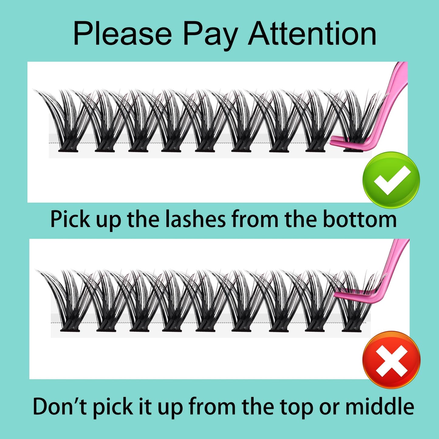 Individual Lashes 14-18mm Cluster Lashes C Curl 80D Natural Look Mixed Tray DIY Eyelash Extension Volume Lash Clusters Eyelashes