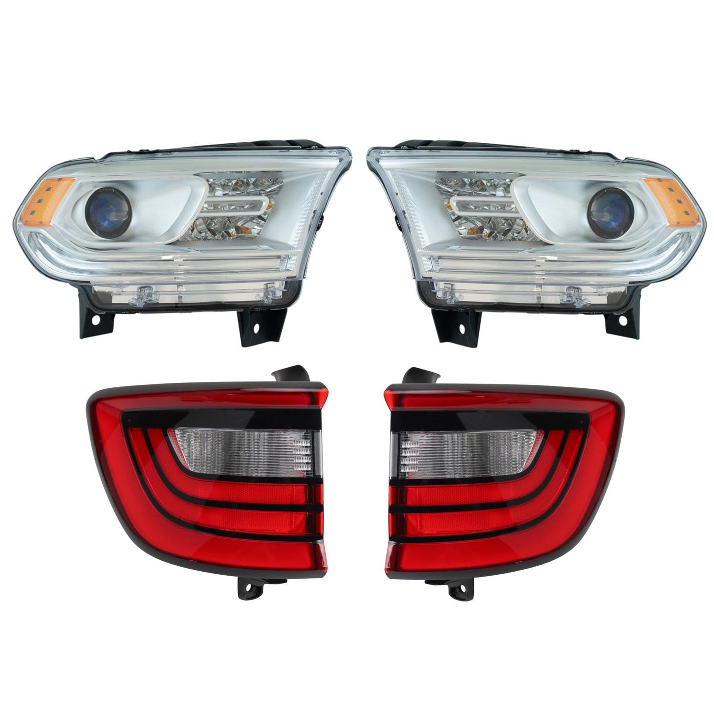 Trq Lighting Kit Ch2502256 Ch2503256 Ch2800206 Ch2801206 Compatible With 2014-2017 Dodge Durango