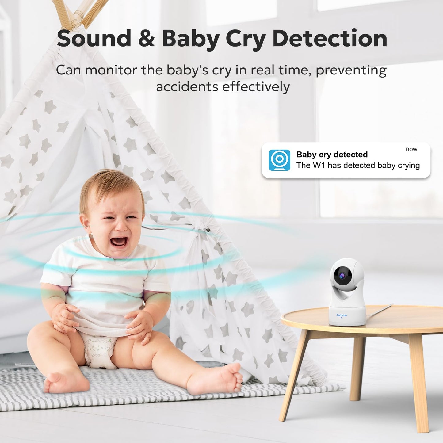 Owltron Indoor Security Camera 2K, 360 Cameras For Home Security With Motion Detection, 2.4G Wifi For Baby/Pet/Nanny/Camara With
