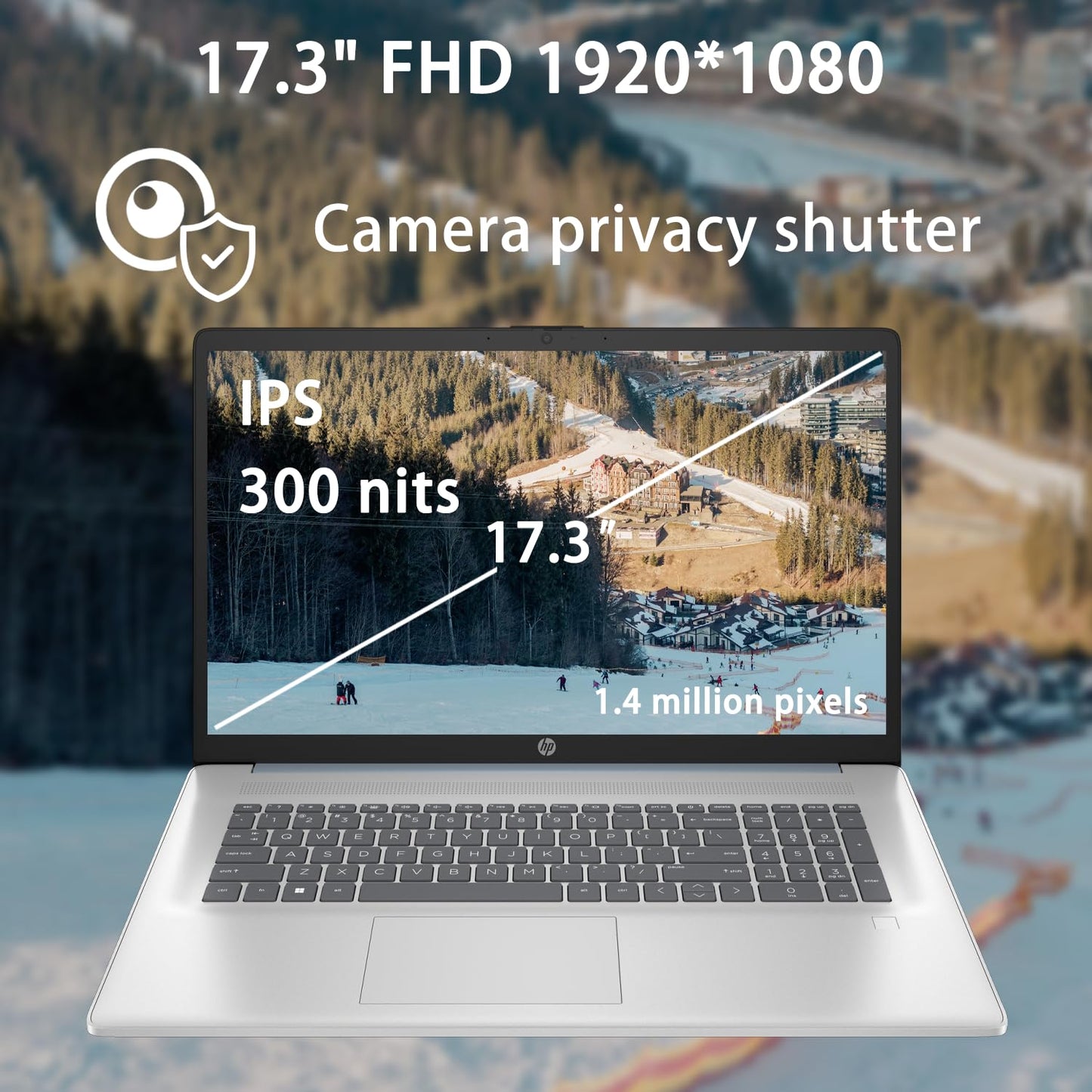 Hp 2025 Essential Laptop, 17.3 Fhd, Intel Core 7 150U (Beats I7 1335U), 64Gb Ram, 1Tb Ssd, Fingerprint Reader, Backlit Keyboard,