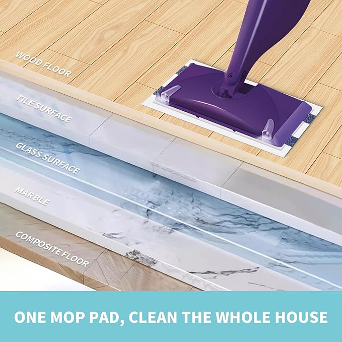 AIR U+ Disposable Mop Pad Refills for Swiffer Wet Jet Mops, Thickned and Absorbent Wet Pads Refill, 30 Count