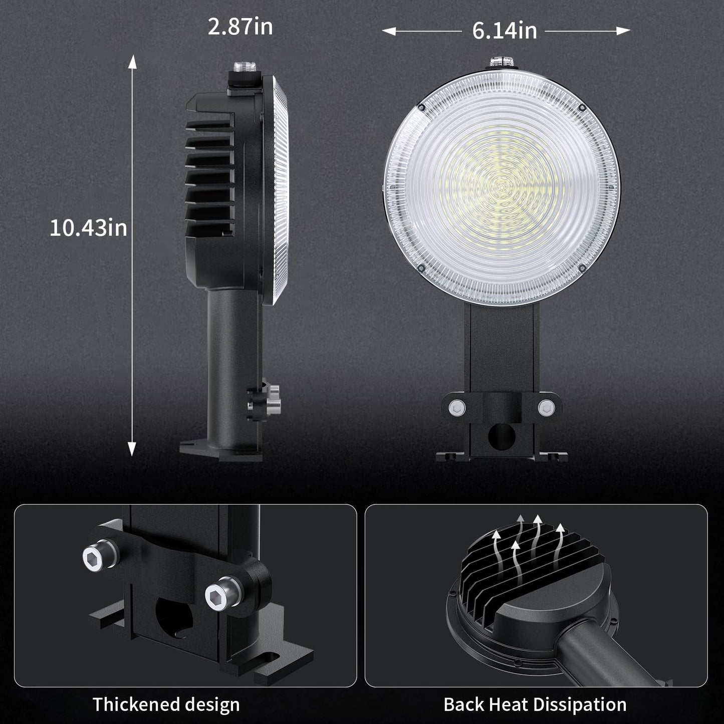 Olafus 170W Led Barn Light  Dusk To Dawn Outdoor Lighting With Photocell  22000Lm Brightness Area Street Outdoor Lights Fixture  Ip65 Waterproof 6500K Daylight Exterior Security Flood Lights