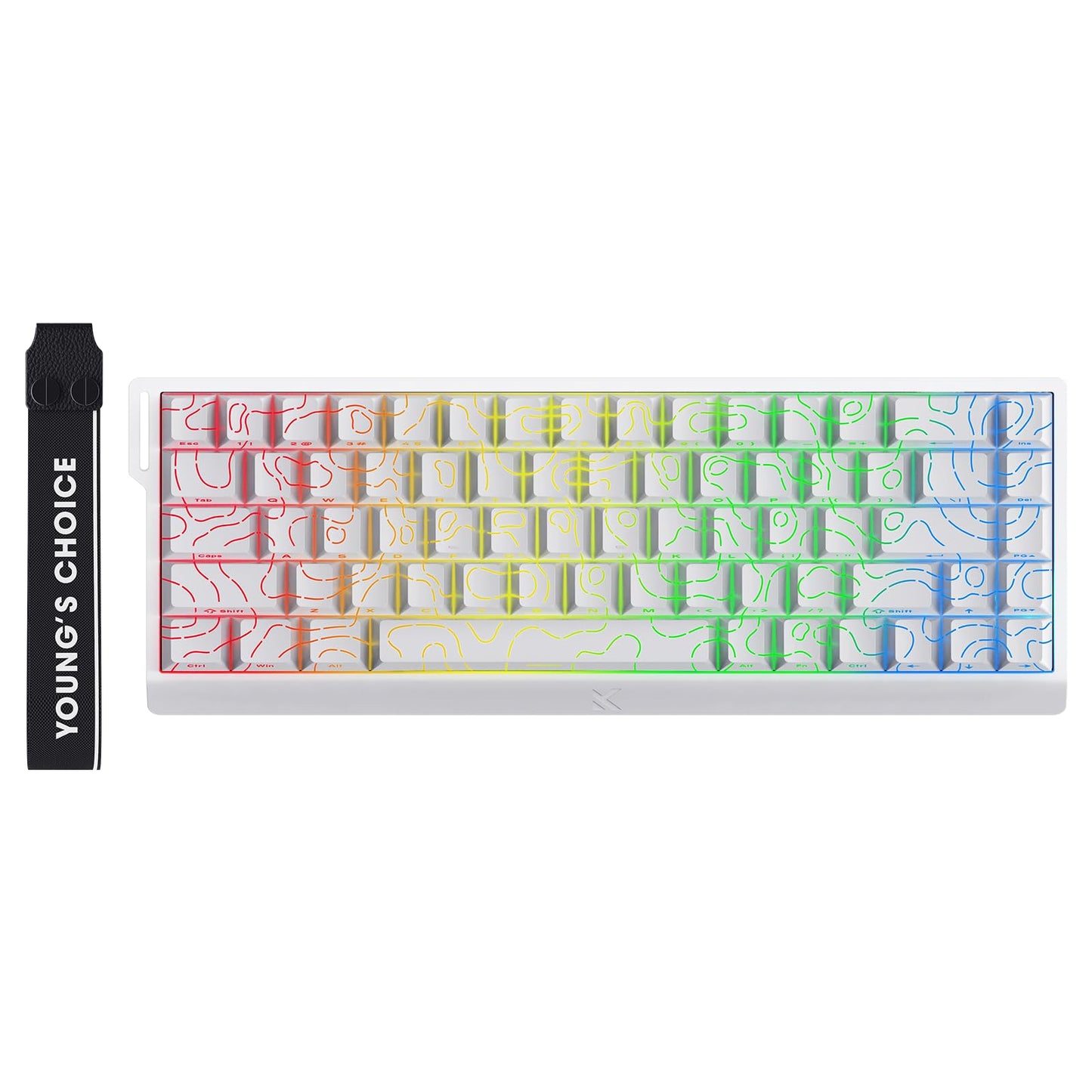 Mchose Ace 68 60% Mechanical Gaming Keyboard Wired Rapid Trigger Hall Effect Keyboard Magnetic Switch Hyper-Fast Adjustable Actu