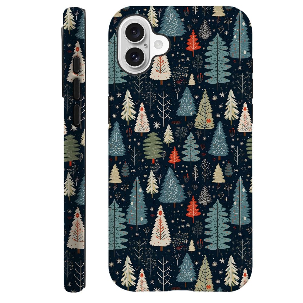 Compatible with iPhone 16,Durable & Shockproof Phone Case Cover Design - Christmas Tree Aesthetic