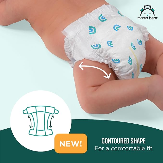 Amazon Brand - Mama Bear Gentle Touch Diapers, Size 7, 80 Count (4 packs of 20)