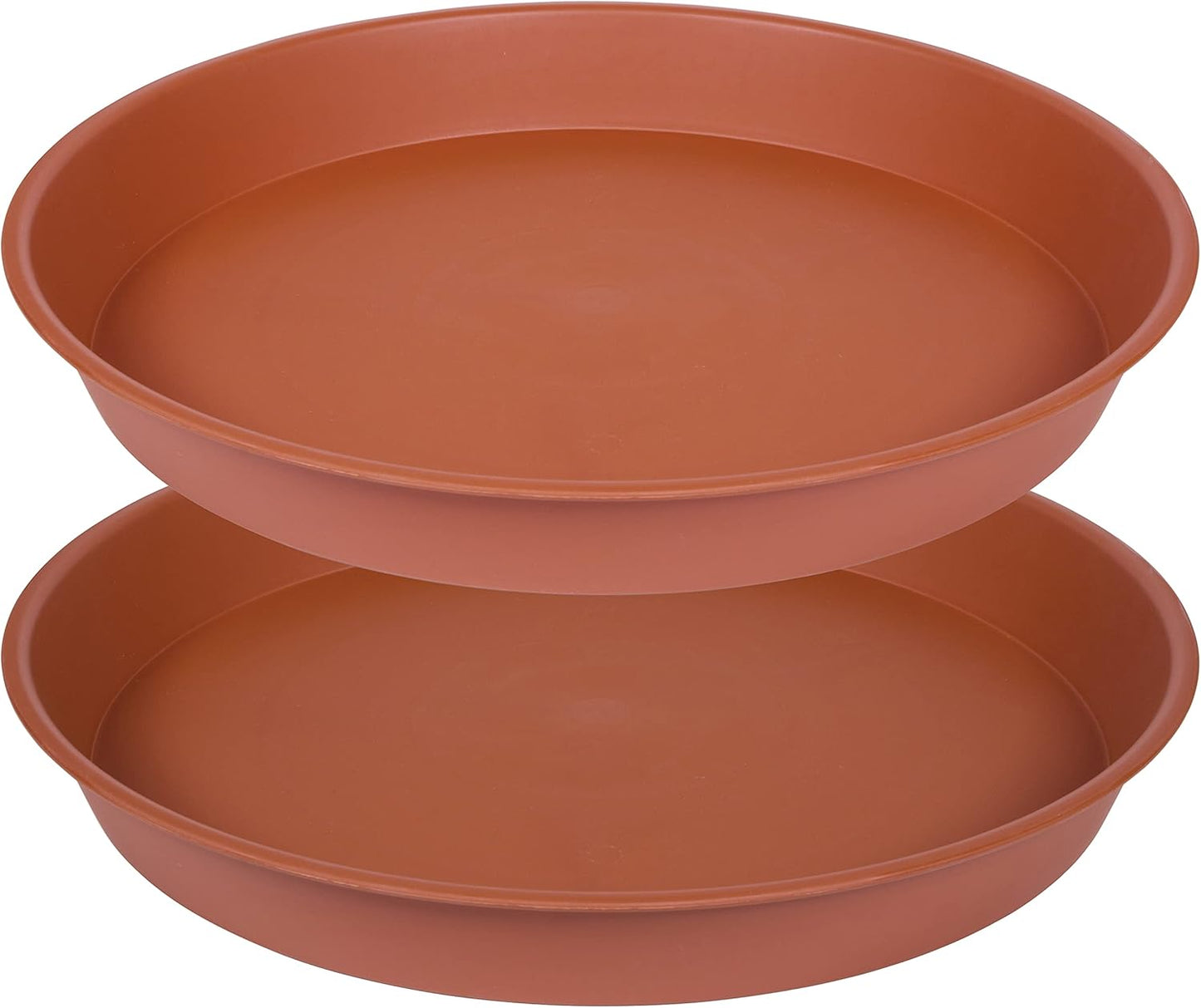 2 Pack of 12 inch Plant Saucer, Bird Bath Bowl 12 inch, Plant Tray for Pots, Flower Plant Saucers for Indoors, Plant Trays for Planter 11"/12" (12 inch, Terracotta)