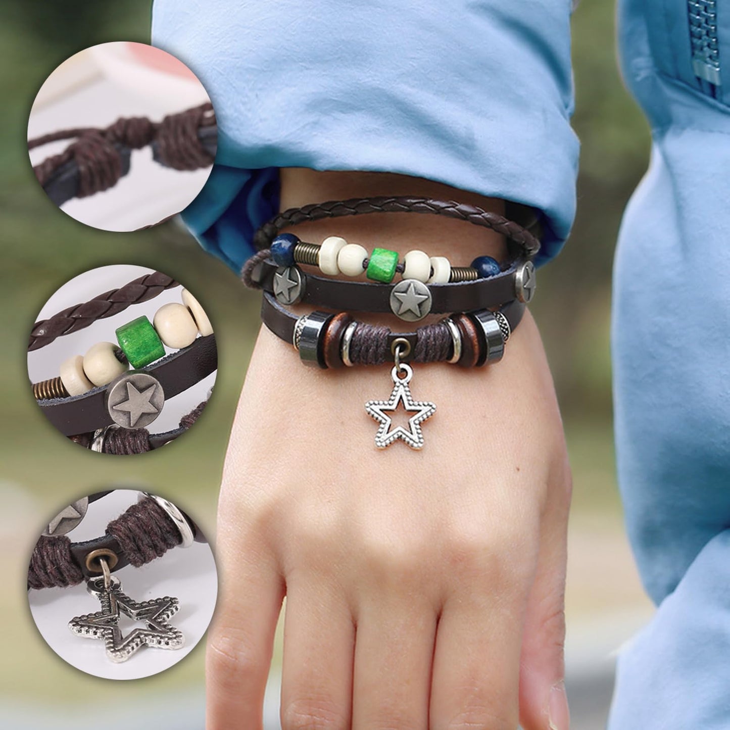 4PCS Therian Stuff Y2K Clothes,Therian Gloves,Knitted Headband Hat,Y2K Fairy Grunge Bracelet,Grunge Necklace,Therian Accessories Christmas Cosplay Party Jewelry Gift for Women