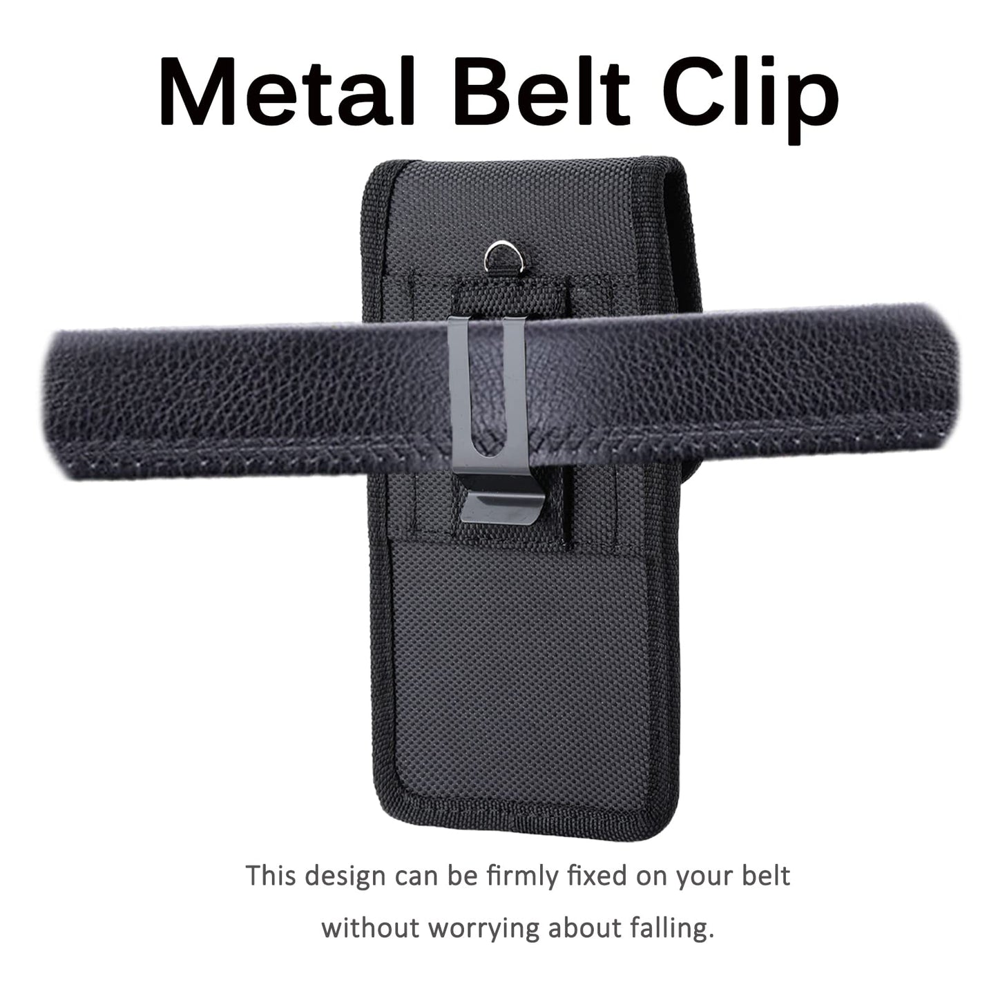 Miimall Compatible For Samsung Z Fold 7 6 5 4 3 2 Holster Phone Pouch, Wear-Resist Nylon Belt Clip Case Waist Holster Pouch For