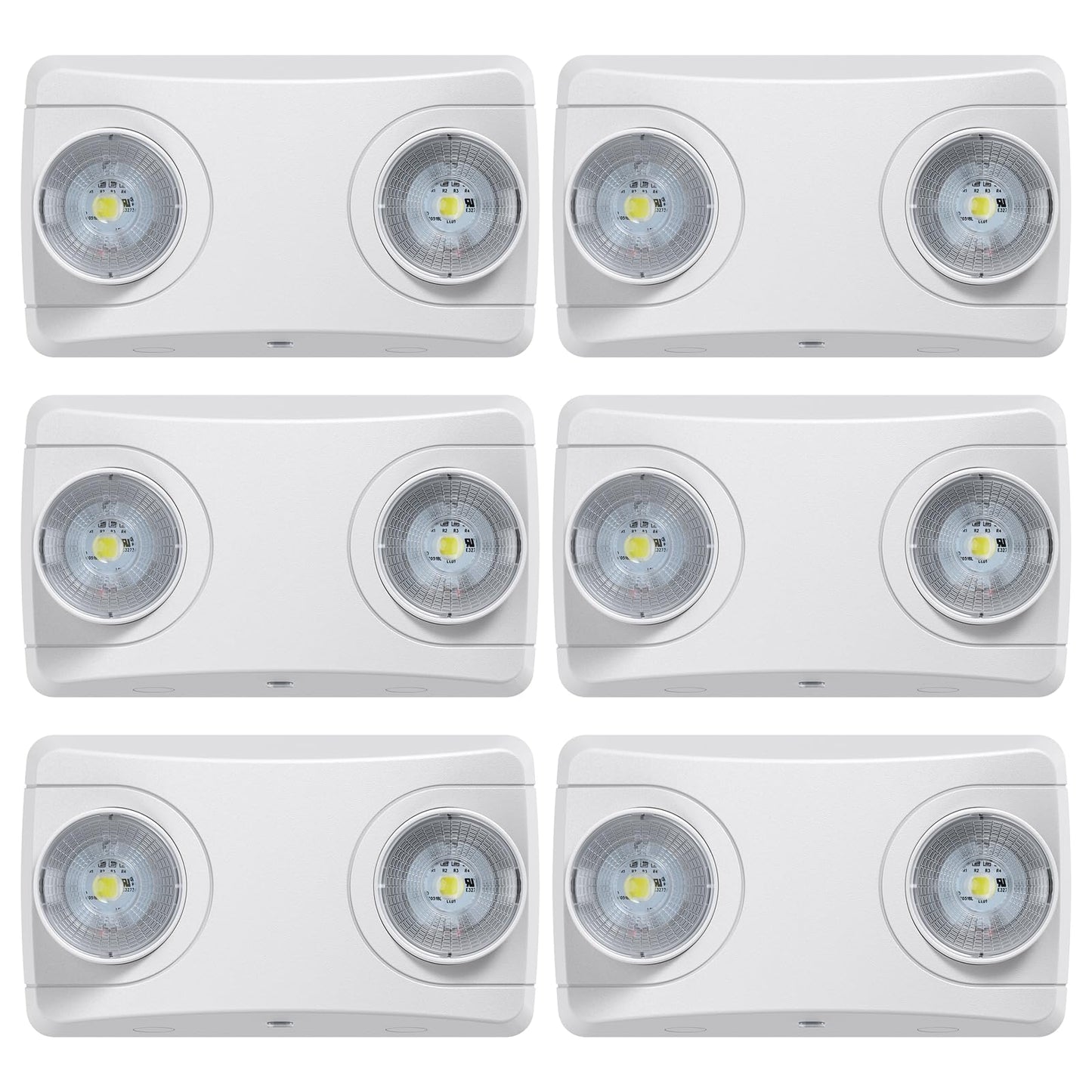SITISFI Emergency Light with Battery Backup, Commercial Hardwired Exit Lighting Fixtures, Two Adjustable Head Bug Eye LED Emerge