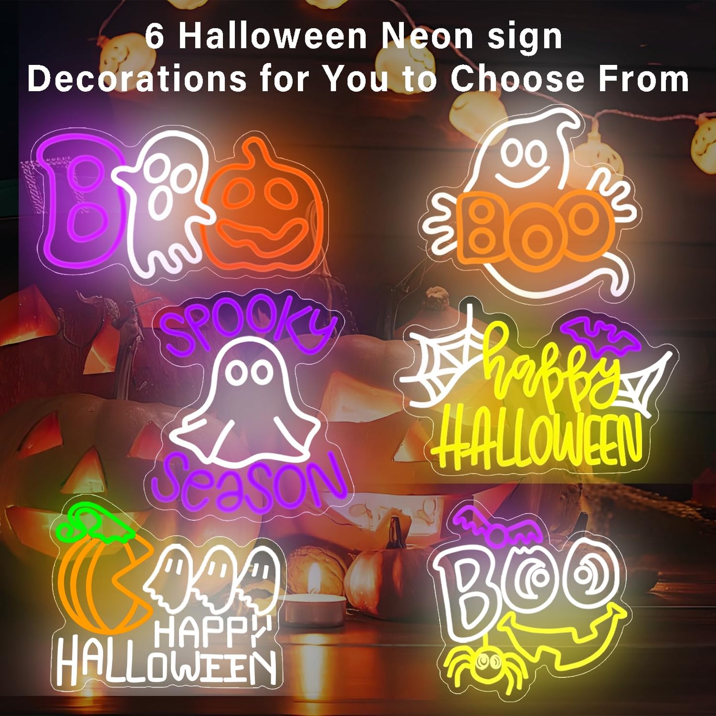 Halloween Neon Signs Neon Halloween Sign Ghost Neon Sign Bat Neon Sign For Neon Halloween Decorations Led Halloween Neon Light Brings A Festive Atmosphere And Makes A Great Xmas Gift