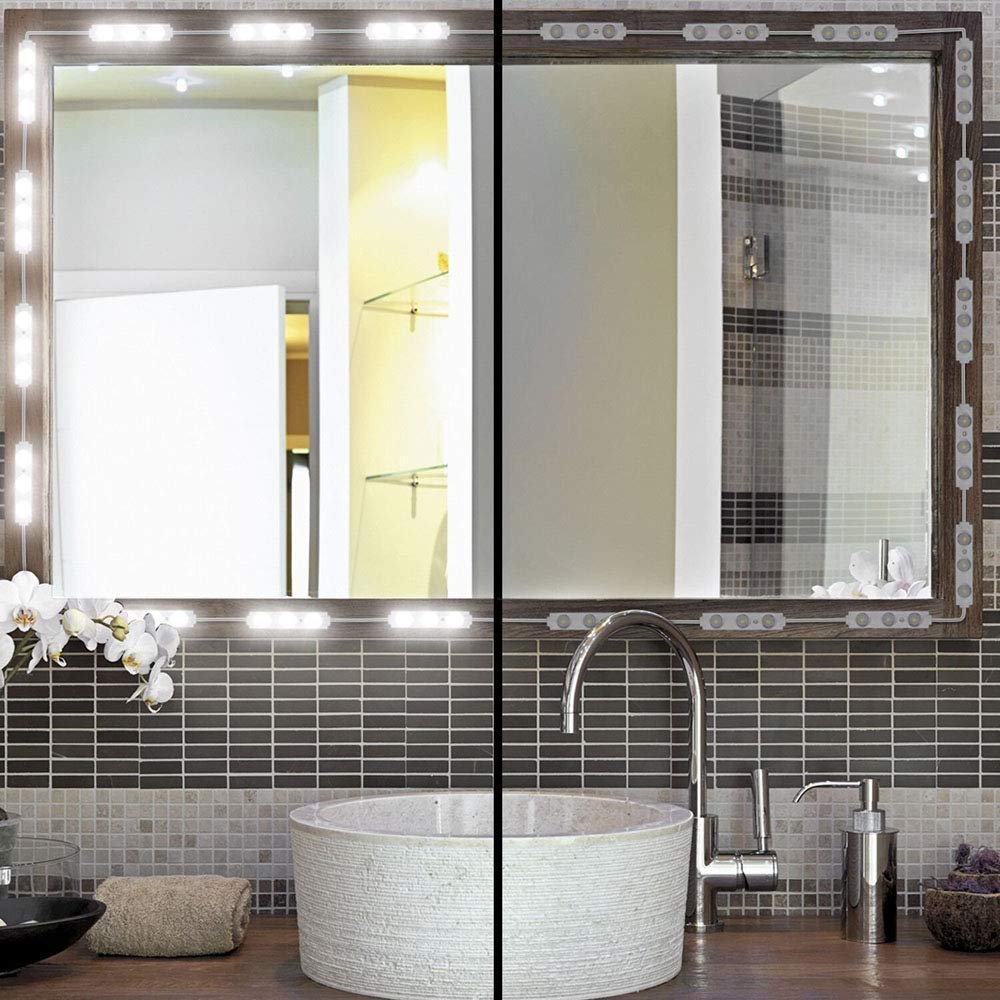 Lphumex Hollywood Style Led Vanity Mirror Lights, 10Ft Dimmable Touch Control, Ultra Bright White, Ideal For Makeup Vanity & Bathroom