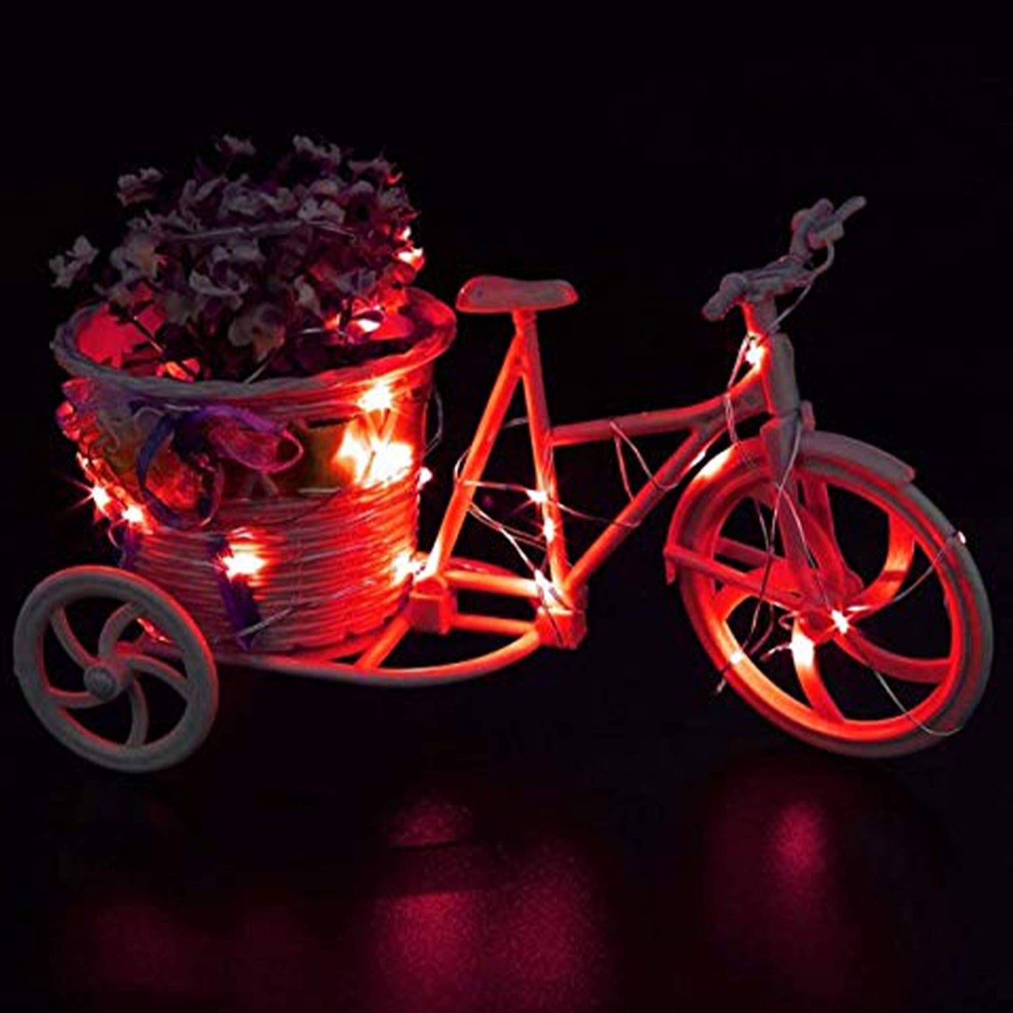 Yjfwal 16 Pack Fairy Lights, 10.2Ft Battery Operated, 30 Leds, Copper Wire, Red - Perfect For Diy Wedding, Party, Christmas Tree Decoration
