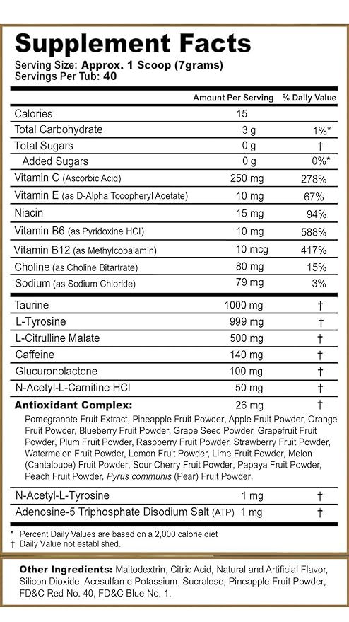 G Fuel Elden Ring Crimson Tears Energy Drink Powder, Pre Workout Caffeine Mix for Gaming, Sugar Free Focus Amino, Vitamin + Antioxidants, 9.9oz (Prickly Pear, 40 Servings)
