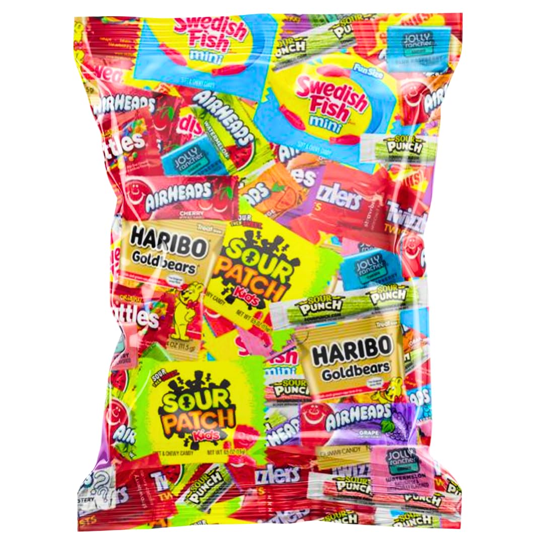 Halloween Assorted Candy Variety Mix - Individually Wrapped Fruity  Chewy & Hard Candies for Trick-or-Treaters  Pinatas  Party Favors & Holiday Celebrations (2 LB)