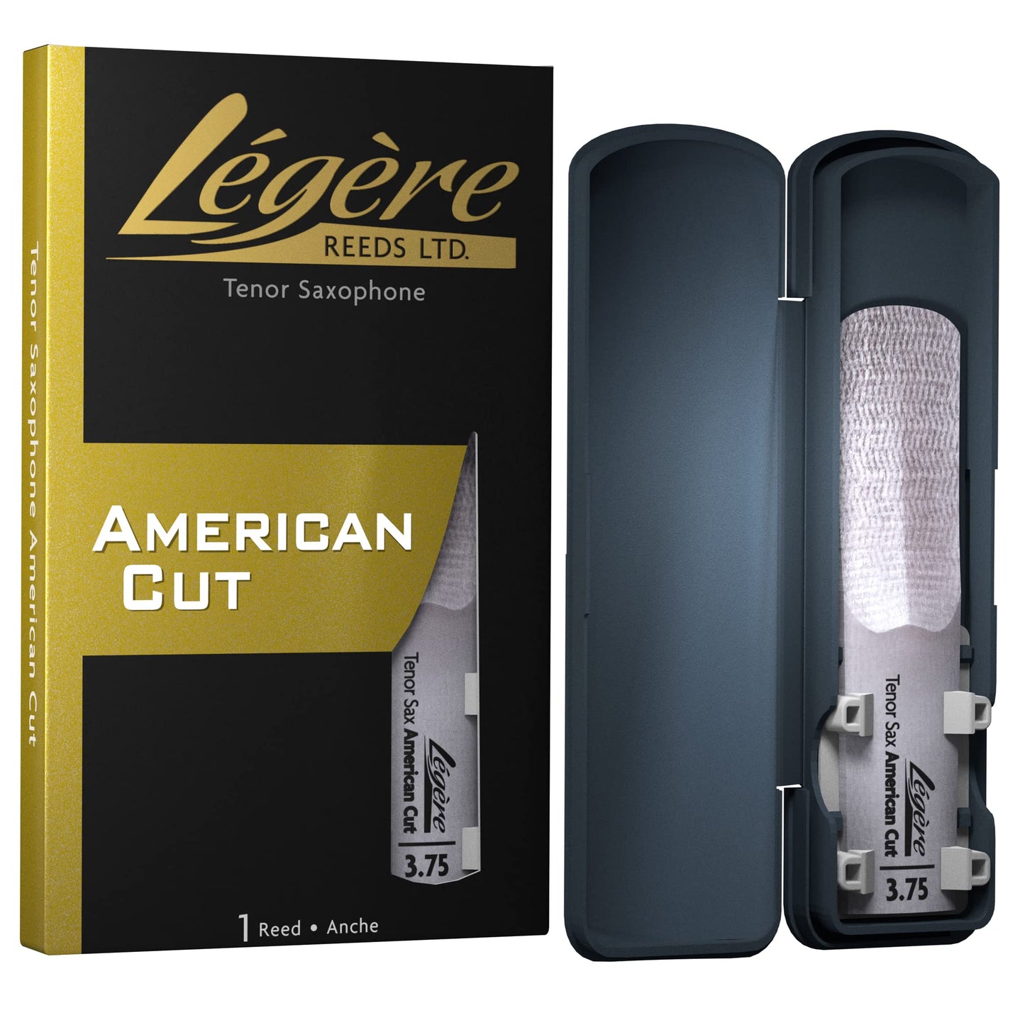L  Gre Reeds - Tenor Saxophone Reed, American Cut, Strength 3.75 (Tsa3.75) - Premium Synthetic Woodwind Reed