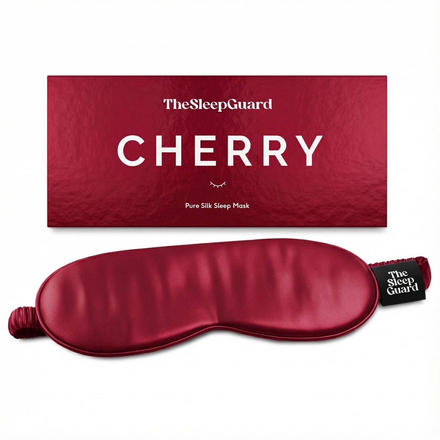 TheSleepGuard Pure Silk Sleep Mask [100% 6A Mulberry Silk, 22 Momme] Light Blocking Travel Essentials. Eye Masks for Sleeping. Black Oeko-Tex Blindfold. Eye Covers for Men & Women