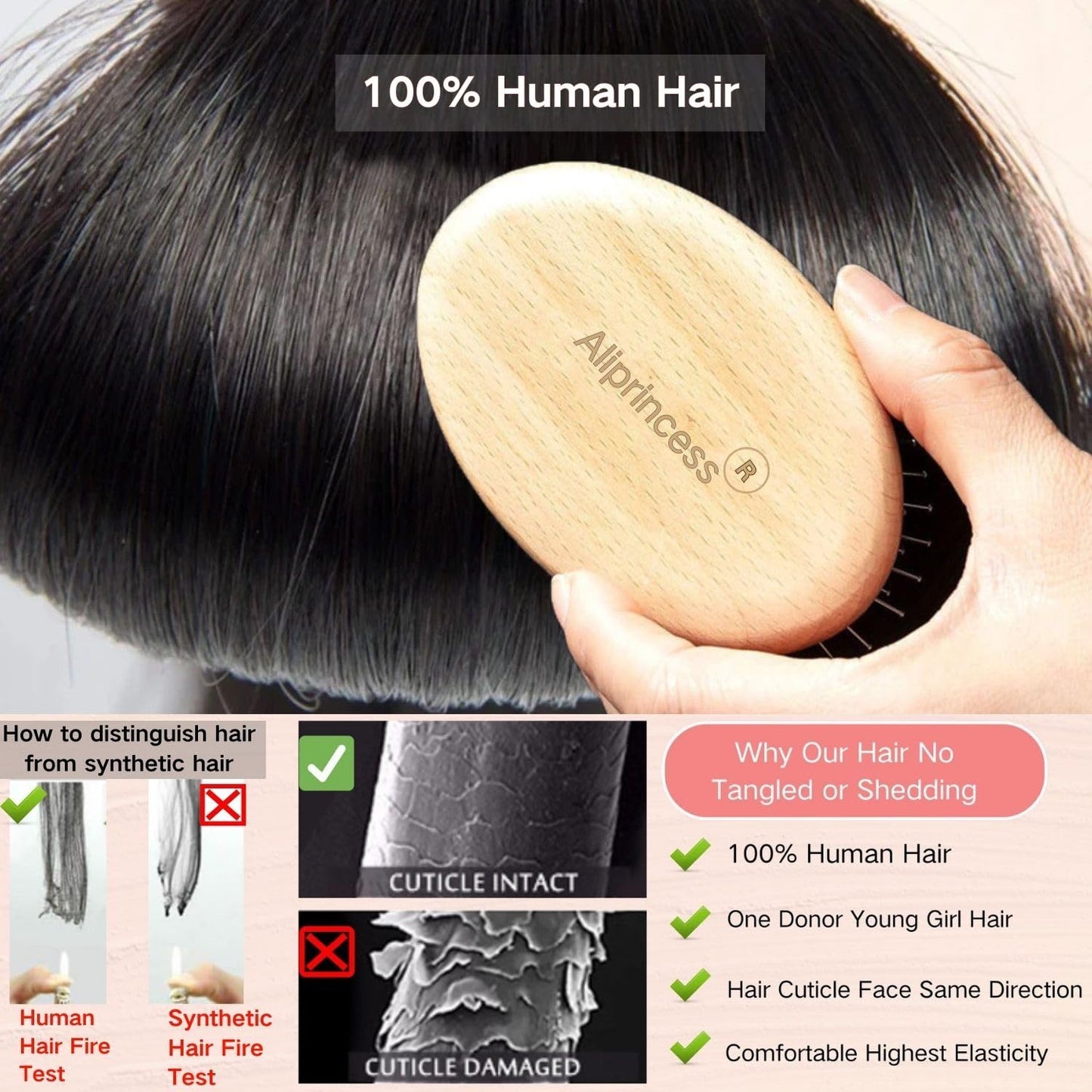 12A Human Hair Bundles 16 18 20 22 4 Straight Bundles 100% Unprocessed Brazilian Virgin Hair Deals Human Hair Extensions Quick W