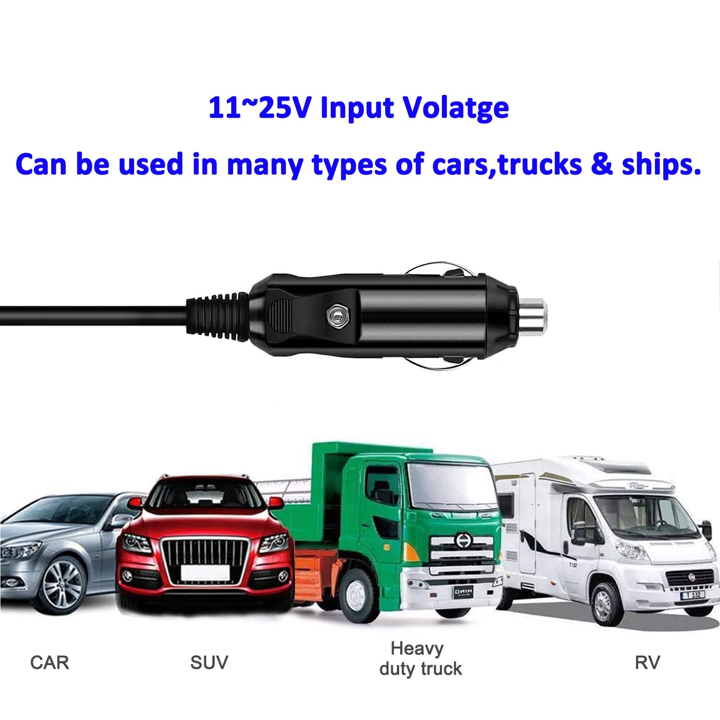 FLGAN 24V 2.71A 65W Car Charger DC Converter Compatible with ResMed AirSense 11 AirMini Air11 65W 39205 E1399 ResMed 390010 R390-7230 airsense 11 DC Adapter Travel Adapter 11-25V