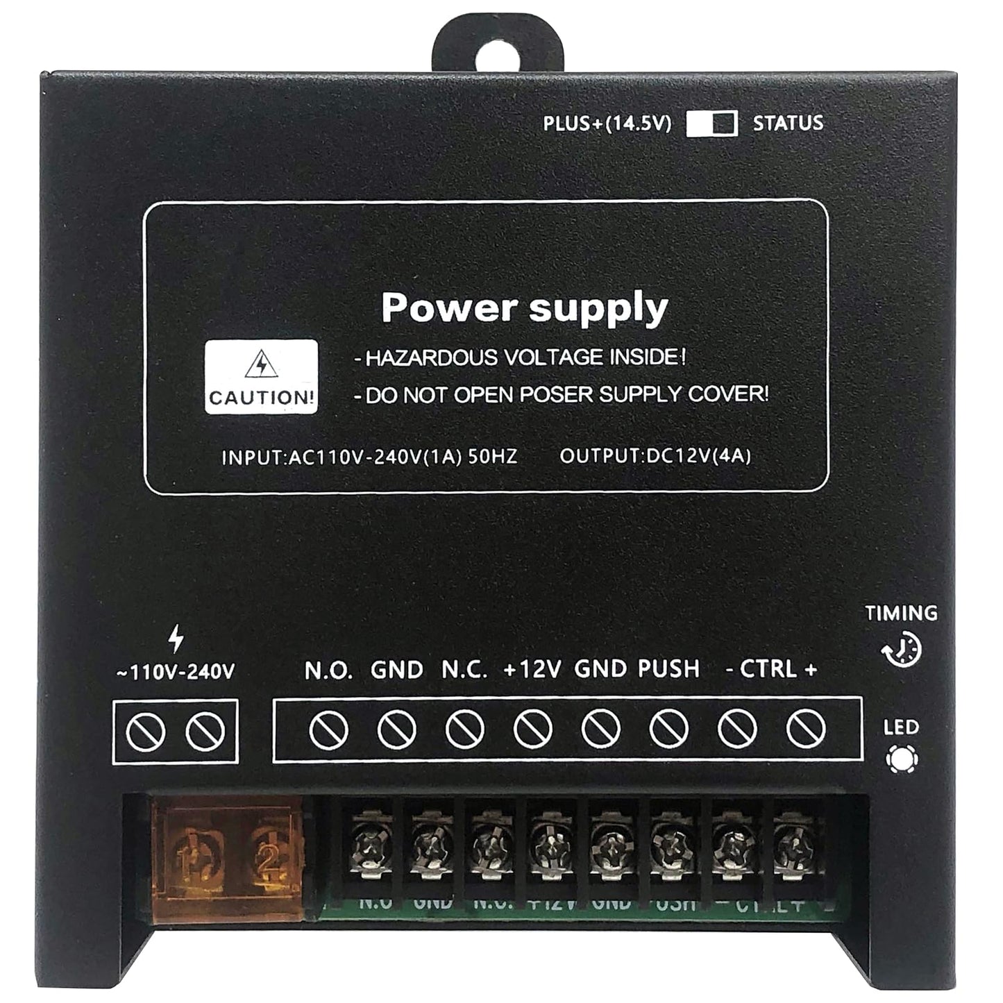 Access Control System 600lb Electric Magnetic Door Lock Kit: RFID Keypad, Remotes, Exit Button, Close to Entry Keypad & ID Card with 110-240VAC to 12VDC Power Supply(280Kg /600LB Kits)