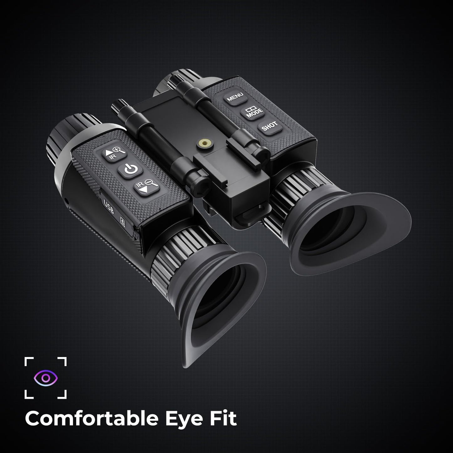 Goyojo 4K Head-Mounted Night Vision Goggles & Binoculars For Adults - Infrared Nvg With Manual Focus & 8X Digital Zoom For Hunti