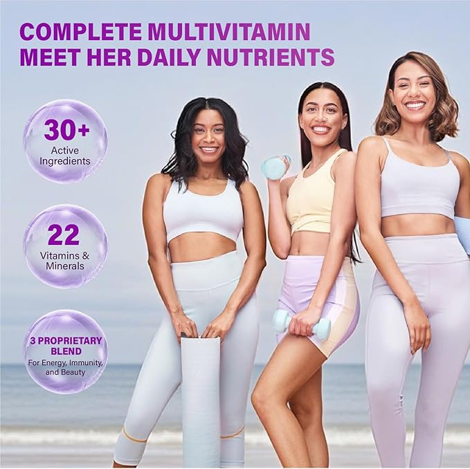 Methylated Multivitamin Gummy for Women - Womens Multivitamin Gummies with Vitamins A C D E, Methylated Folate, Biotin, B Complex, Iron, CoQ10, Inositol - Multi Vitamins for Energy, Beauty, Immune