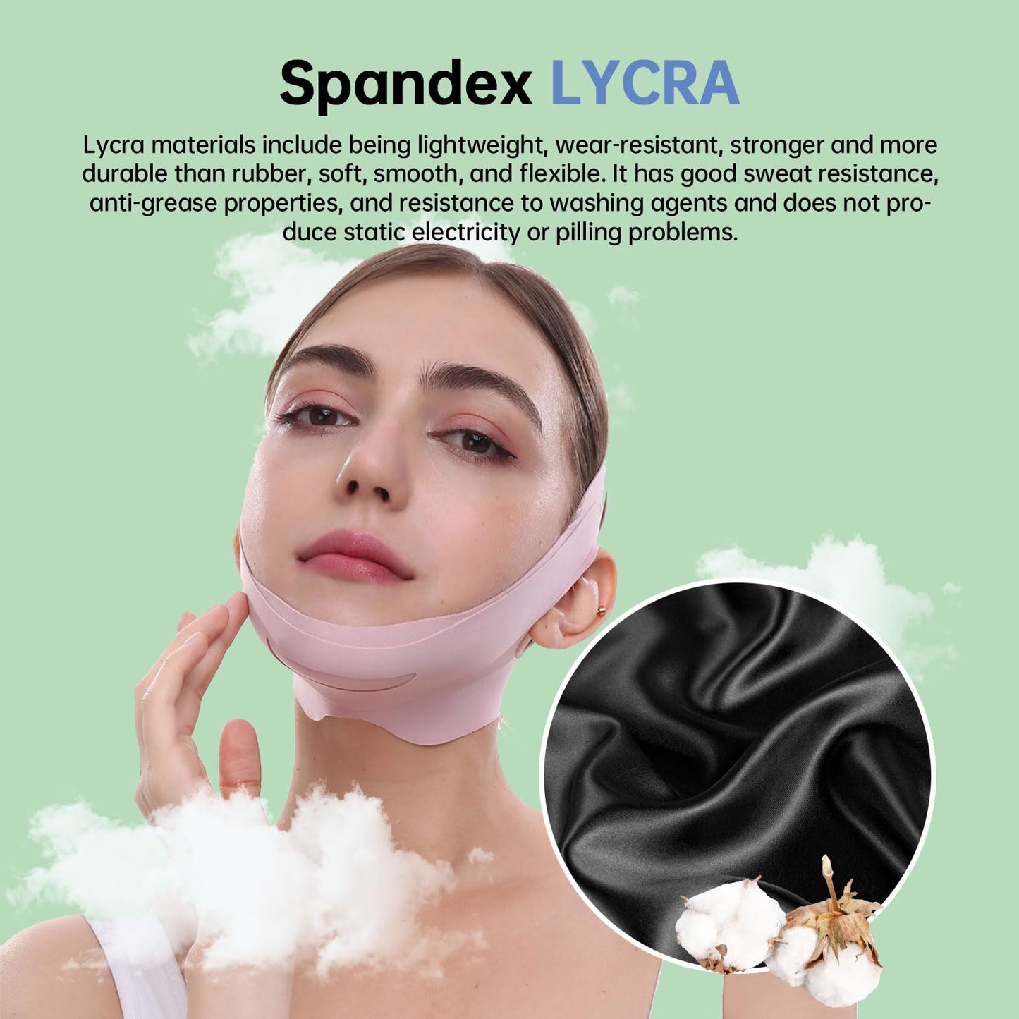NapNinja:Your SlumberSaver.Chin Strap for snoring.The Adjustable Chin Strap Made of Lycra Material is Suitable for Everyone. It Effectively Prevents Mouth Breathing Anti snoring Device.