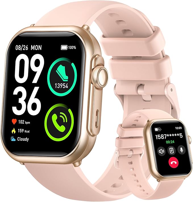 Health & Fitness Trackers for Women Men: 30 Day Battery Life Activity Tracker with Answer/Make Call Blood Pressure SpO2 Sl...