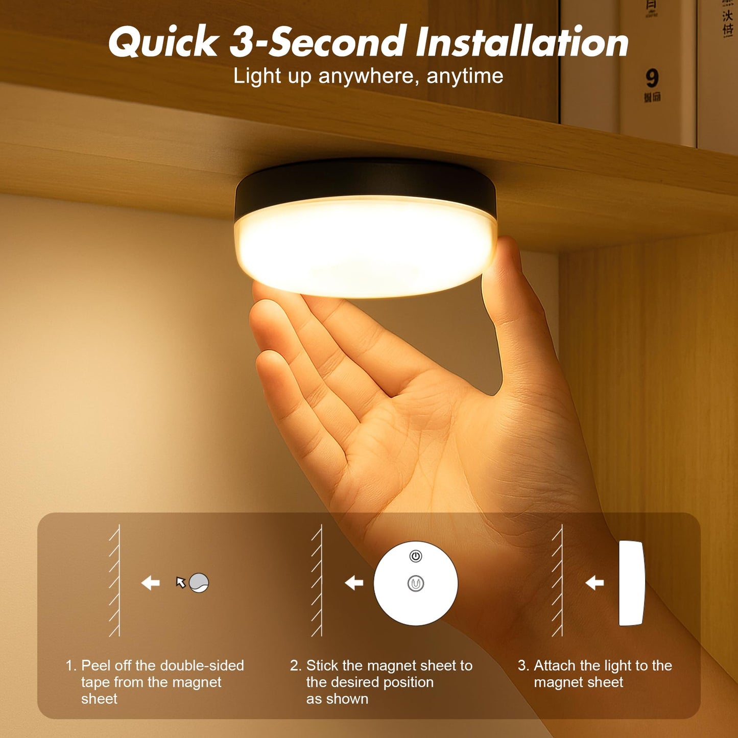 2-Pack Rechargeable Shower Lights For Inside Shower  15 Rgbw Color Changeable Waterproof Lights For Shower With Remote(Dimmable&Timer)  Wireless Led Mood Lighting For Bathroom  Closet  Bedroom  Party