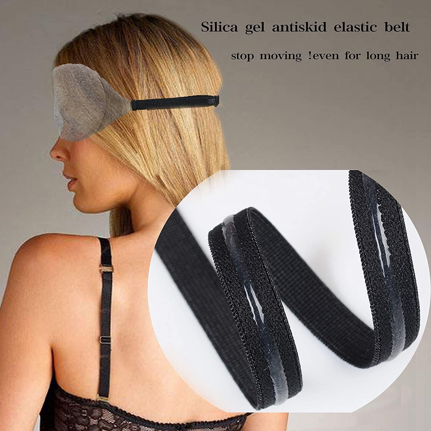 REEBENT 3D Eye mask for Sleeping,Machine Washable, Sleep Mask for Women, Blinder Blindfold Airplane (Black+Black)