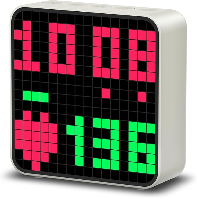 EZON H-Box Bluetooth Heart Rate Monitor and Pixel Art Clock with WOD Interval Trainer - Cute Animation Alarm Clocks for Be...