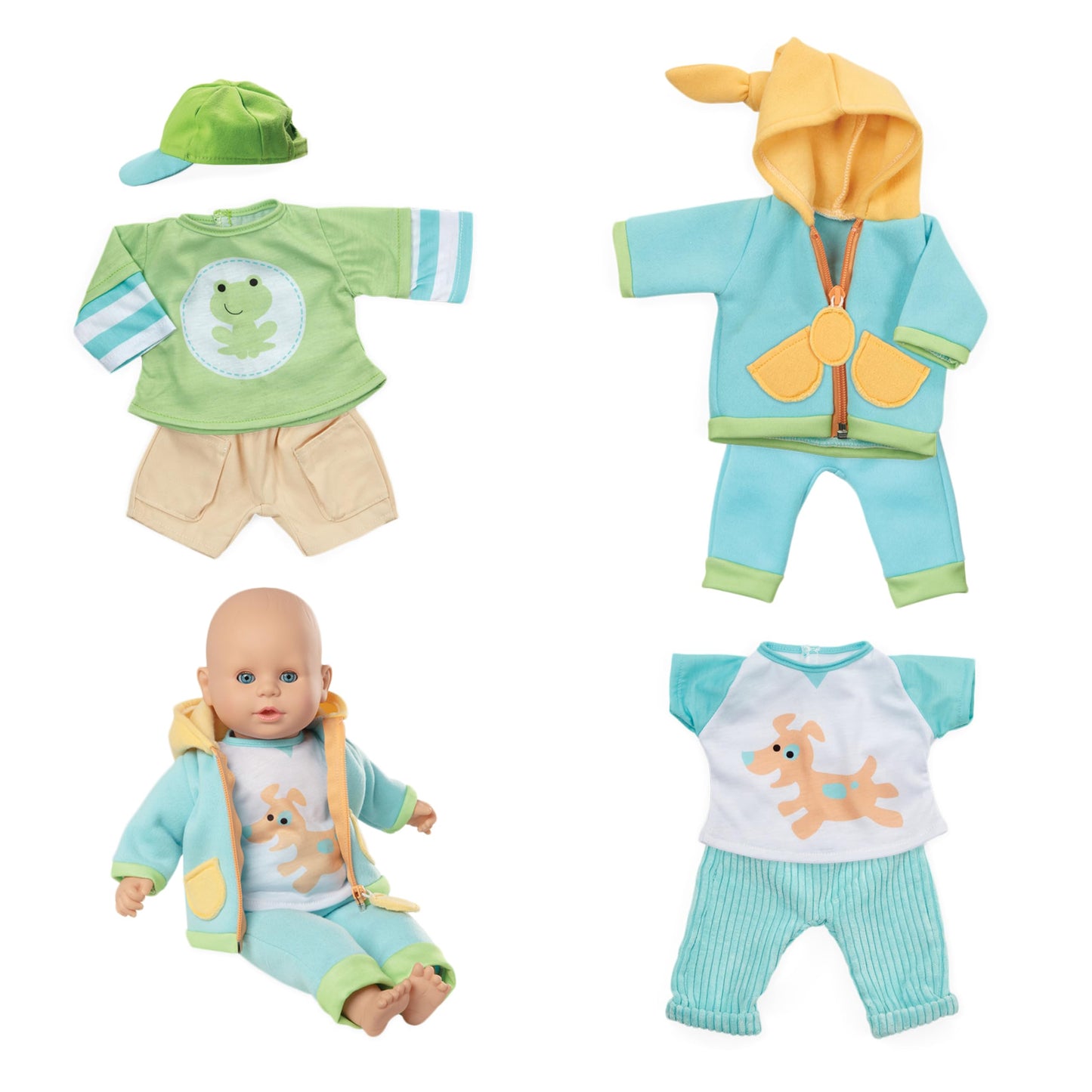 Melissa & Doug Mine to Love Mix & Match Playtime Doll Clothes for 12”-18” Unisex Dolls (6 pcs)