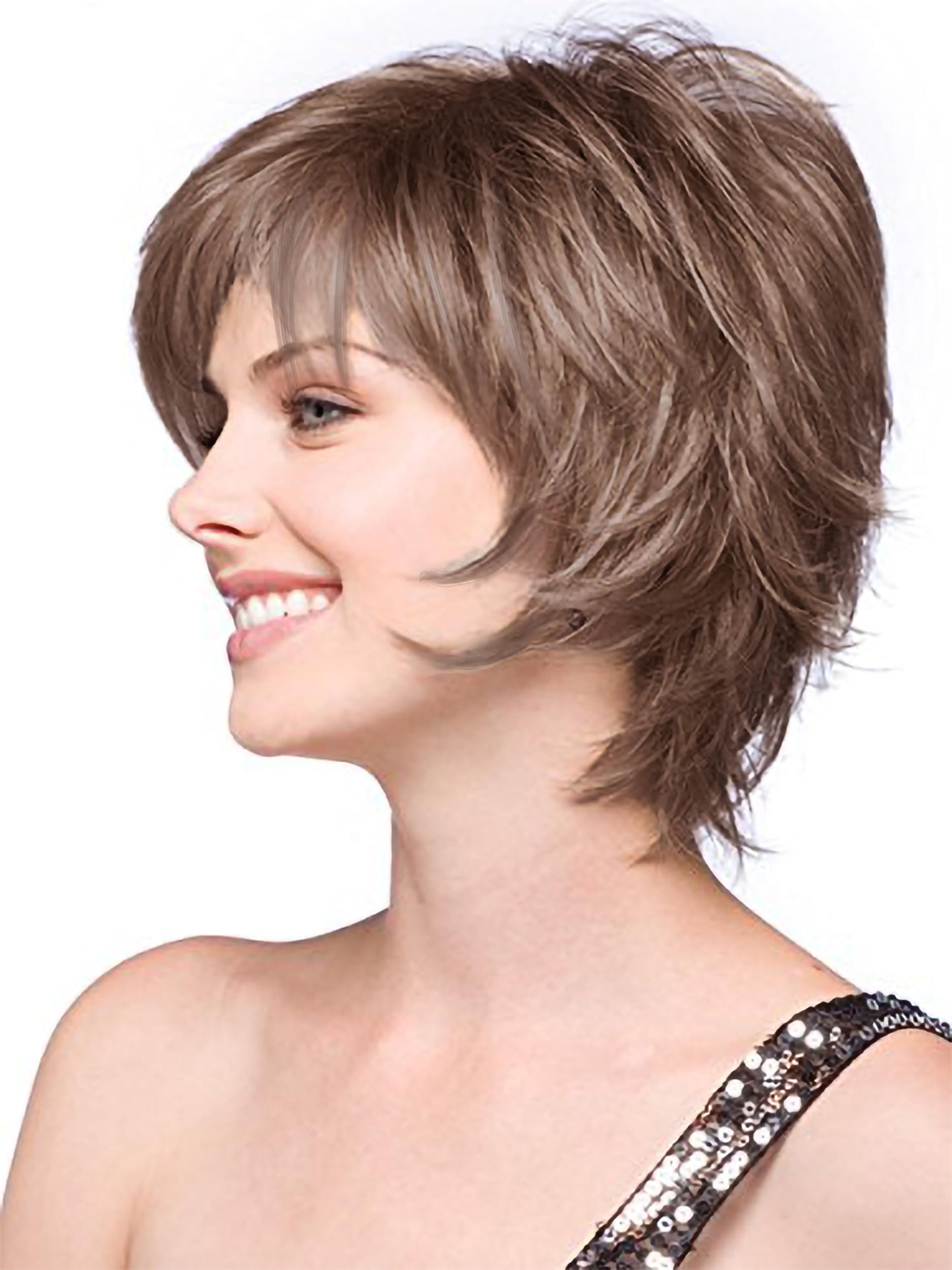 Noriko Sky Synthetic Wig by Rene of Paris and Wig Lift Comb - Auburn Sugar-R - Bundle 2 Items