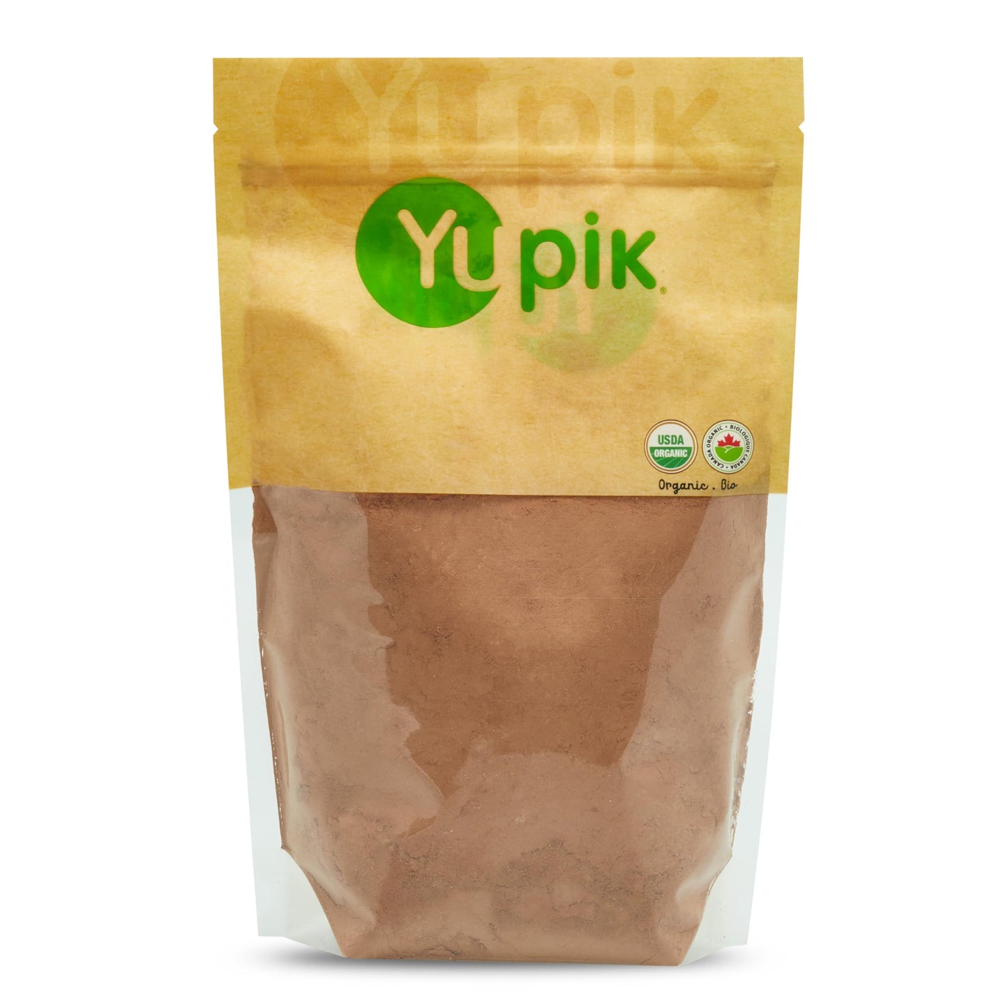 Yupik Organic Raw Cacao Powder, 2.2 lb (35.2 oz), Gluten-Free, GMO-Free, Kosher, Vegan, Dairy-Free, No Added Sugar, Made from Ra