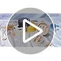 Mindoub 12-Pack Volleyball Travel Jewelry Case Round Volleyball Stuff Portable Jewelry Organizer Storage Case for Team Ath...