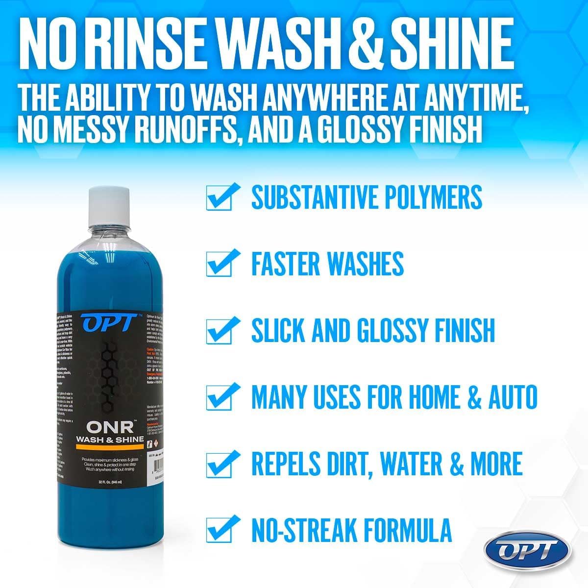 Optimum No Rinse Version 5 (32 Oz) with Optimum Interior Cleaner (17 Oz) Bundle – ONR Rinseless Car Wash with 17 oz Auto Interior Cleaning Solution for Leather, Upholstery, Carpet, and Interior Trim