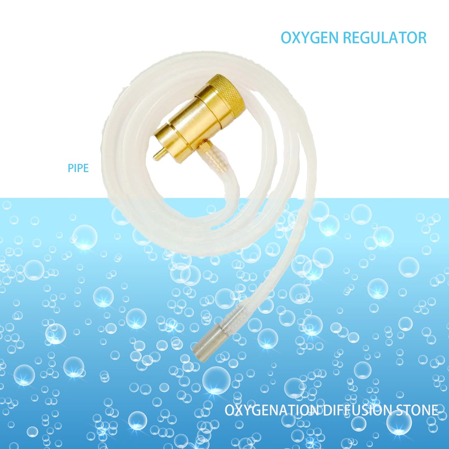AOPANDA Oxygenation Kit Oxygen Regulator for Brewing, Oxygen Valve for Disposable Tanks This Valve for an H2O MAPP Bottle for Brewing Beer