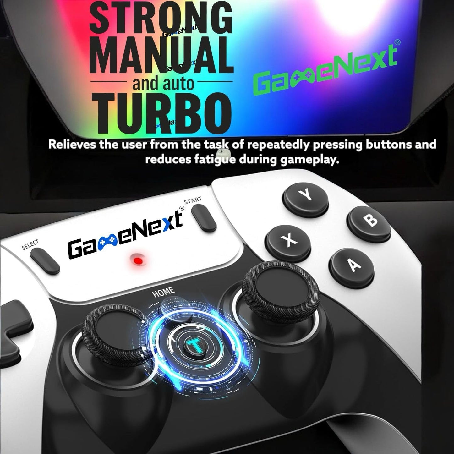 GameNext 2025 New Retro Game Console, Nostalgia Gaming Stick, Classic Video Games with 4K HDMI, 20,000+ Games and 23 Emulators, Upgraded Dual 2.4G Wireless Controllers 64GB