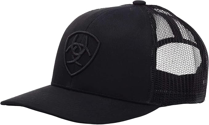 ARIAT Men's Shield Logo Cap, Adjustable Snap-Back Closure
