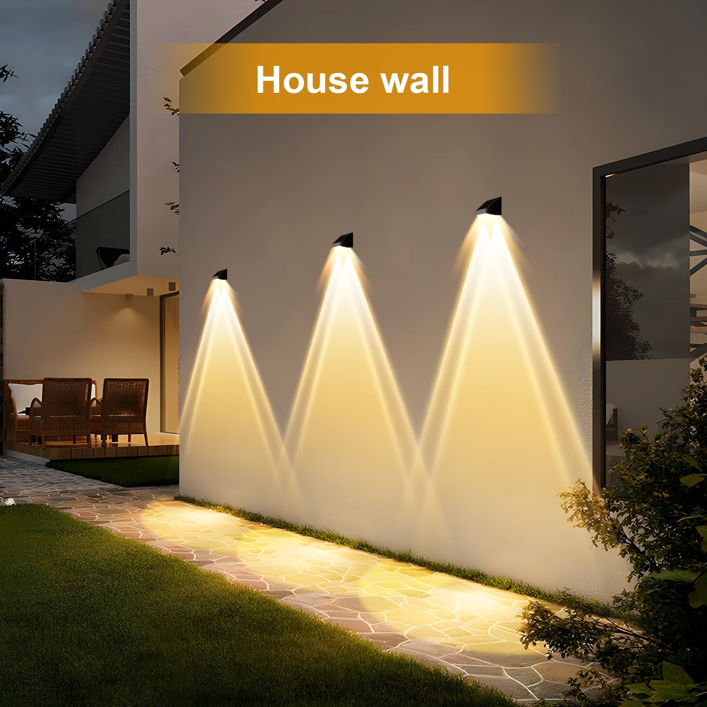 Super Long Lasting Solar Fence Lights Outdoor Deck Lights Waterproof Perfect For Winter And Rainy Days Dusk To Dawn High Brightness Solar Lighting For Wall Step Yard Patio Backyard (8Pack Brown)