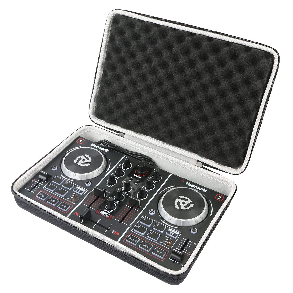 Khanka Hard Travel Case Replacement For Hercules Dj 200 / Numark Party Mix Portable Usb Controller