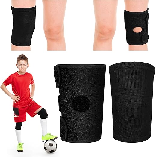 Relaxgiant 2 Pcs Kids Knee Brace, Youth Knee Compression Sleeve for Children Support for Boys Girls Basketball Volleyball ...