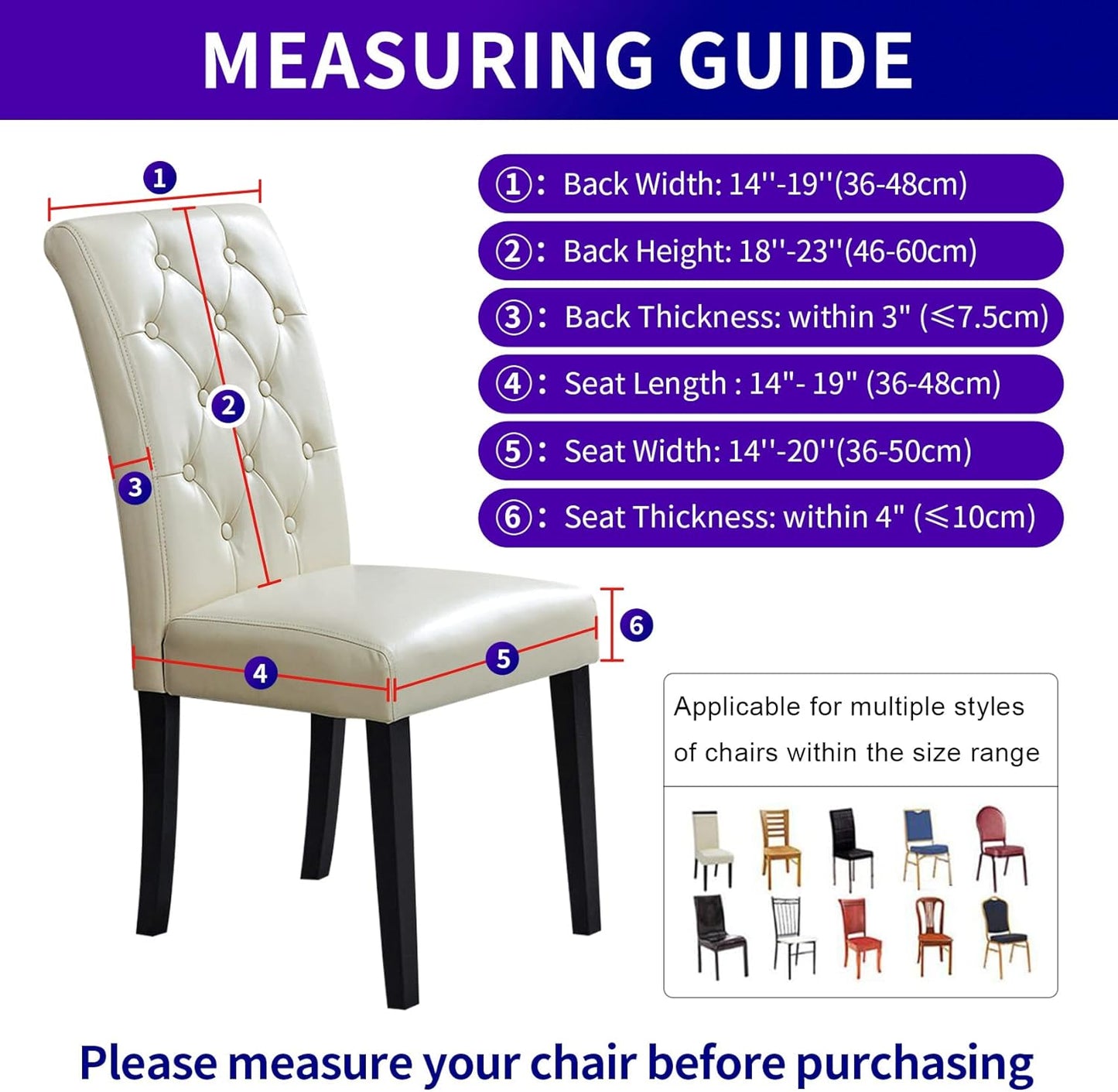 Howhic Stretch Chair Covers for Dining Room Set of 6, Removable Washable Dining Room Chair Covers, Dining Chair Slipcovers Seat Protector, Great Home Decor and Banquet Upholstery (Teal, 6 Pack)